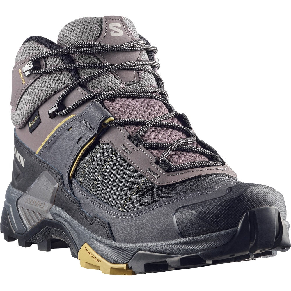 Men's Wide Waterproof Mid Hiking Boots - Gray