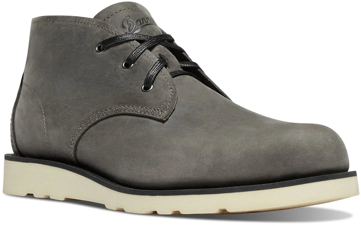 Men's Leather Chukka Boot - Charcoal