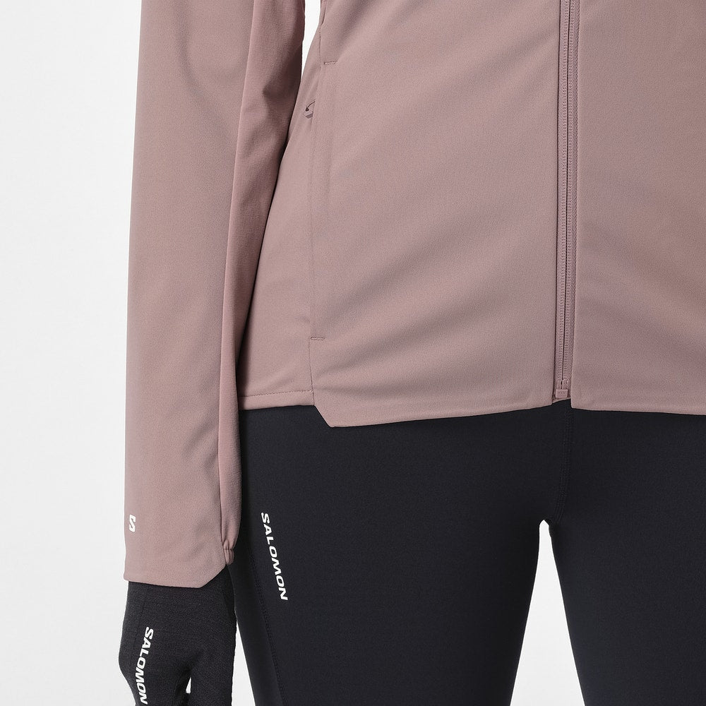 Women's Running Softshell Jacket - Tan