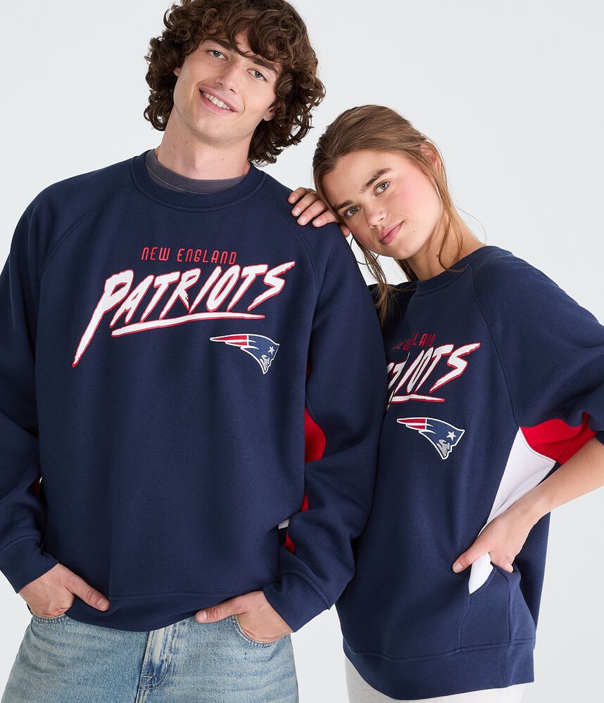 Colorblock Team Graphic Crew Sweatshirt
