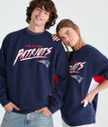 Colorblock Team Graphic Crew Sweatshirt