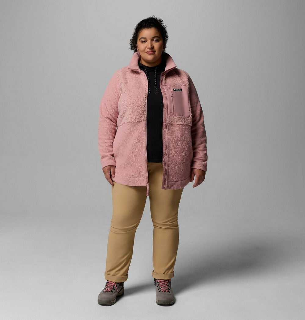 Women's Plus Sherpa Full-Zip Fleece - Grey