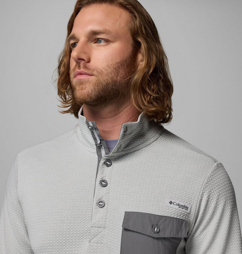 Men's Recycled Blend Fishing Pullover - Grey