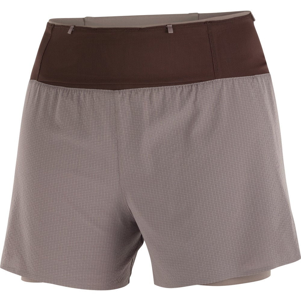 Women's 5-Inch 2-In-1 Trail Shorts - Burnt Umber