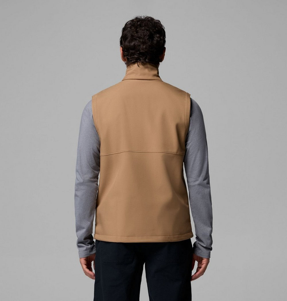 Men's Wind-Resistant Softshell Vest - Gray