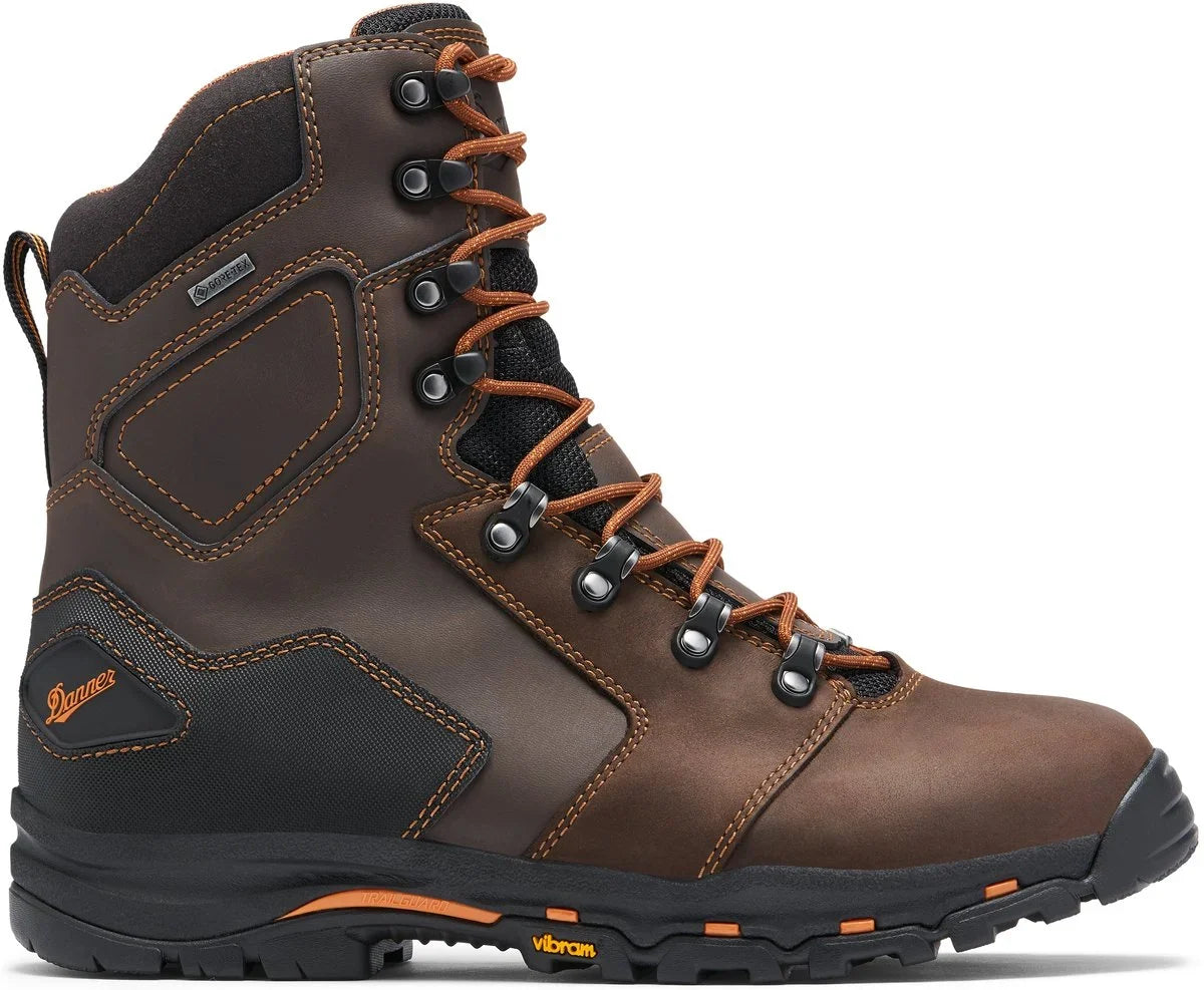 8-Inch Waterproof Composite Toe Work Boot - Brown