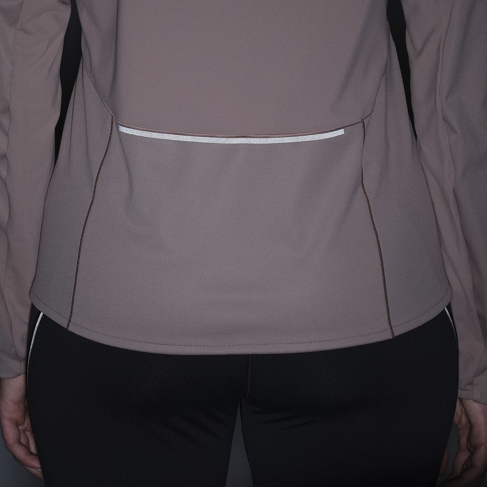 Women's Running Softshell Jacket - Tan