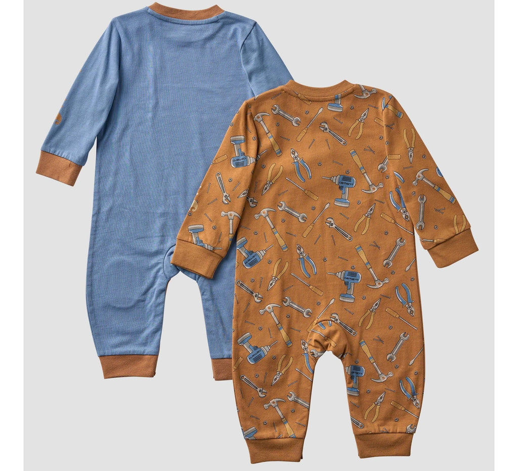 Infant Boys' Two-Piece Tool Print Coverall Set