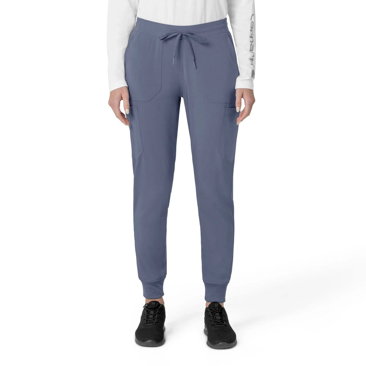 Women's Stretch Cargo Jogger Scrub Pants - Pink