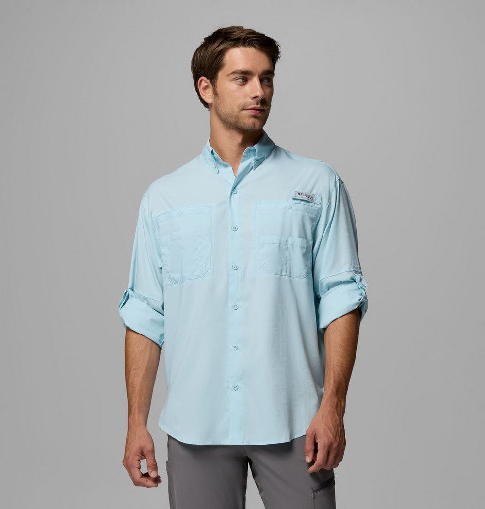 Men's Long-Sleeve Fishing Shirt - Teal