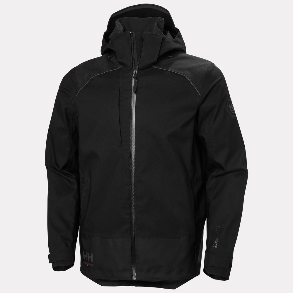 Waterproof Stretch Shell Work Jacket - Black