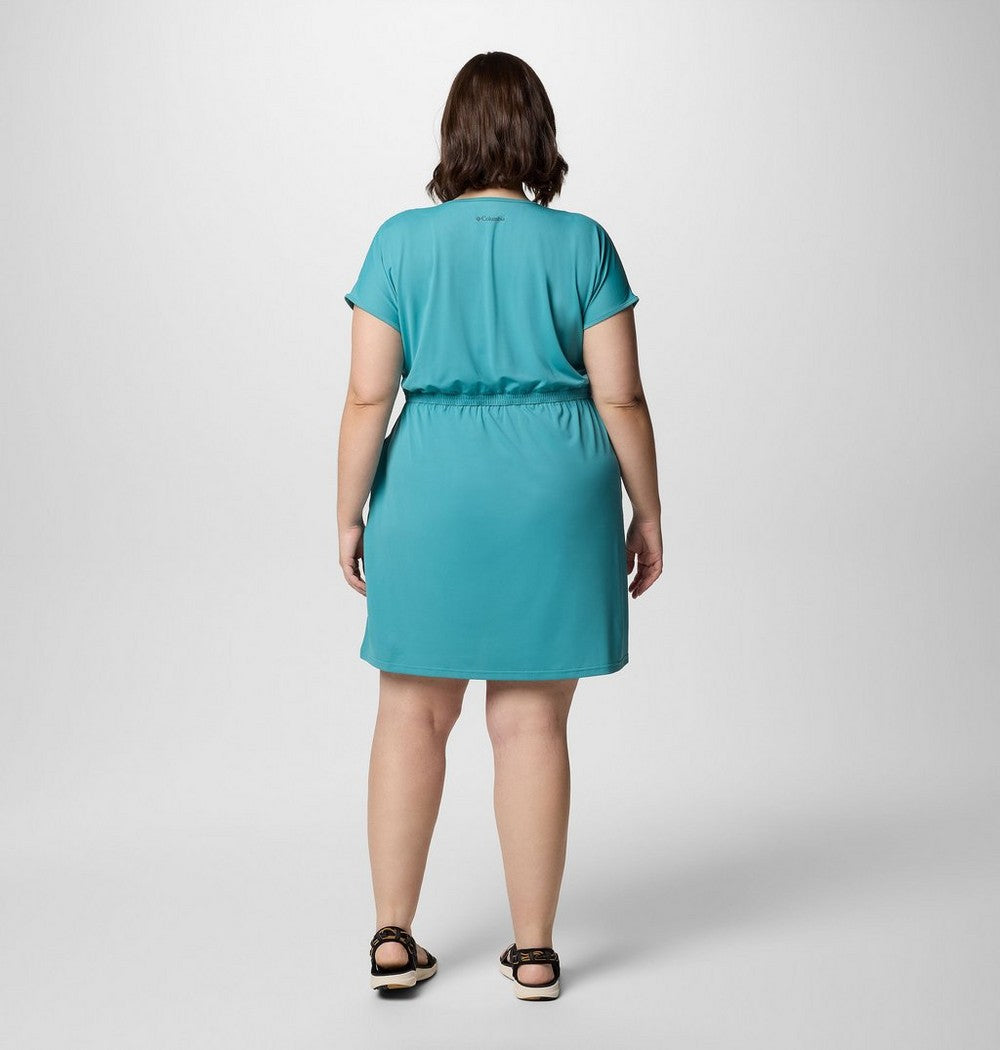 Women's Plus Short Sleeve Sun Dress - Navy