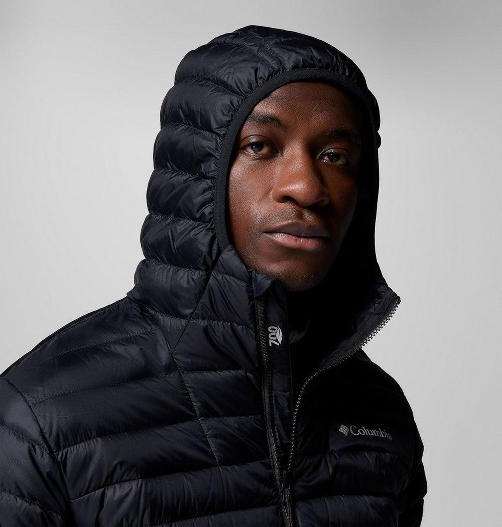 Men's Packable Down Hooded Jacket - Blue