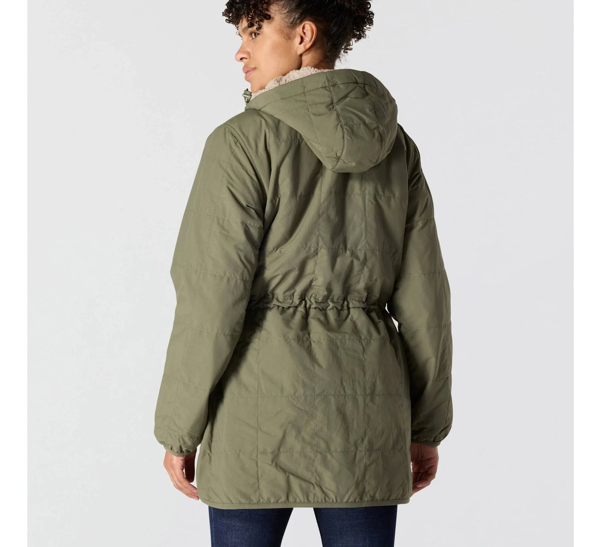 Women's Insulated Hooded Coat - Black