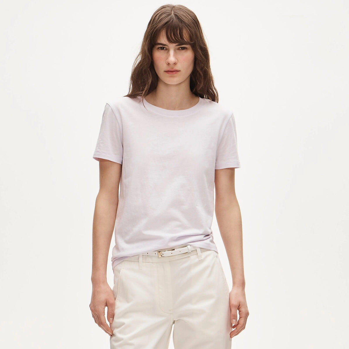 Women's Cotton Crewneck T-Shirt - Lavender