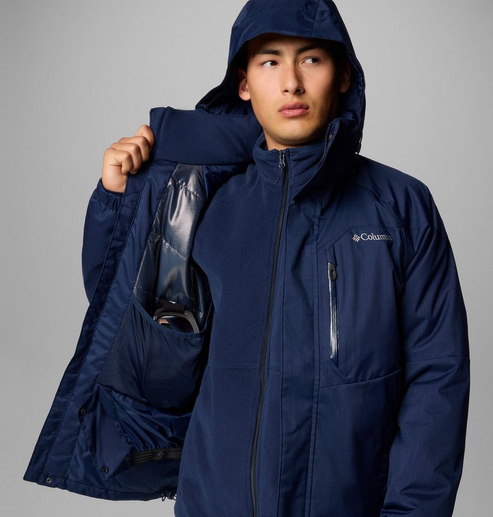 Men's Insulated Ski Jacket - Dark Blue