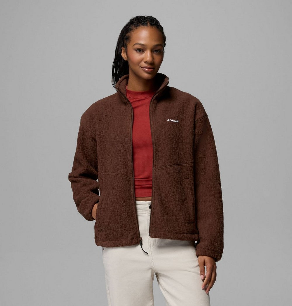 Women's Full-Zip Fleece Jacket - Tobacco