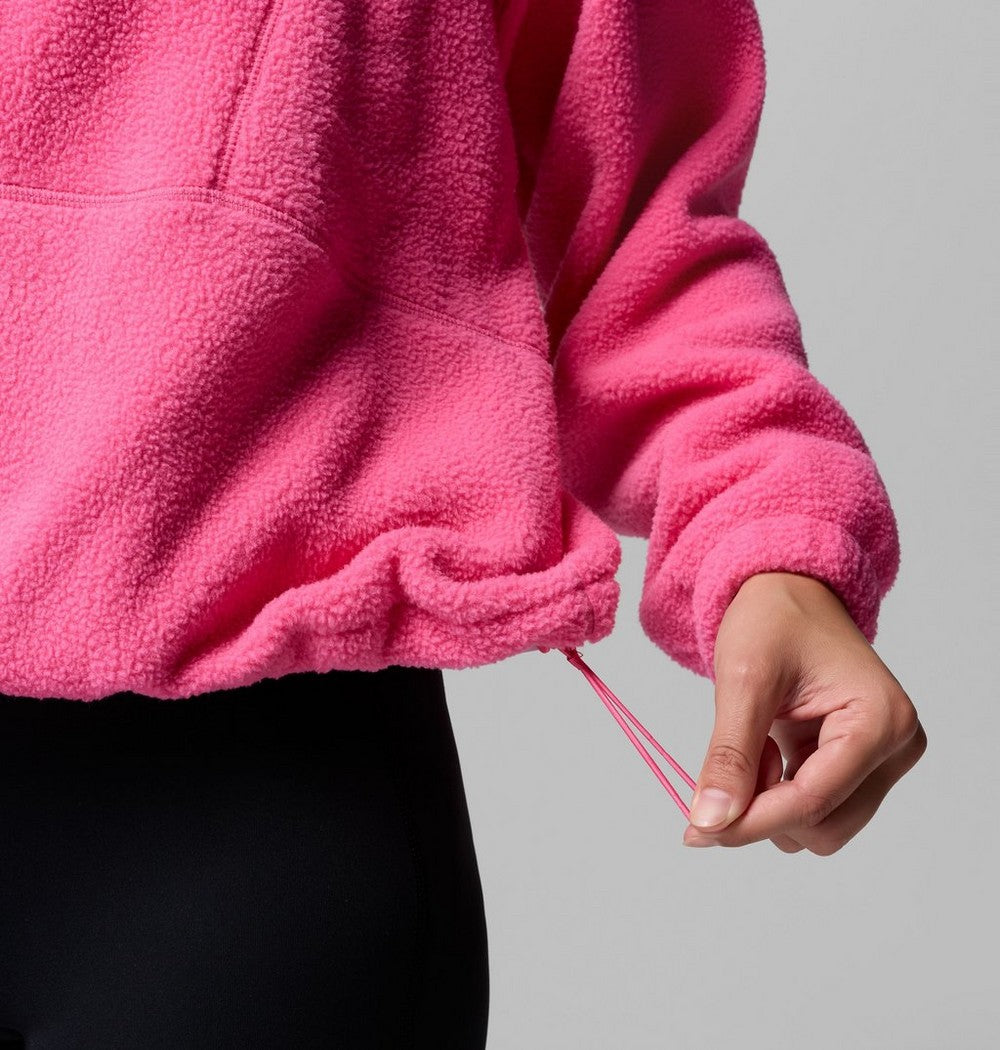 Women's Fleece Half-Zip Pullover - Blue Grey