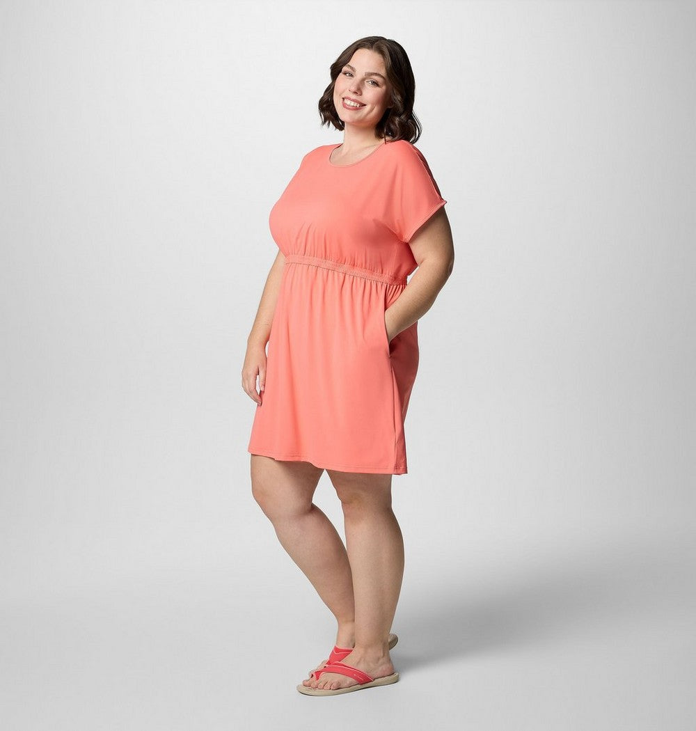 Women's Plus Short Sleeve Sun Dress - Navy