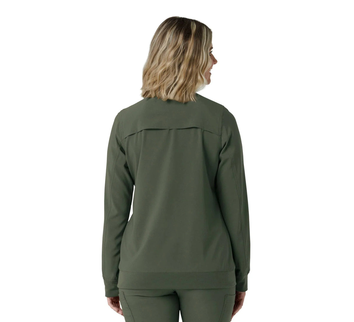 Women's Lightweight Stretch Scrub Jacket - Olive