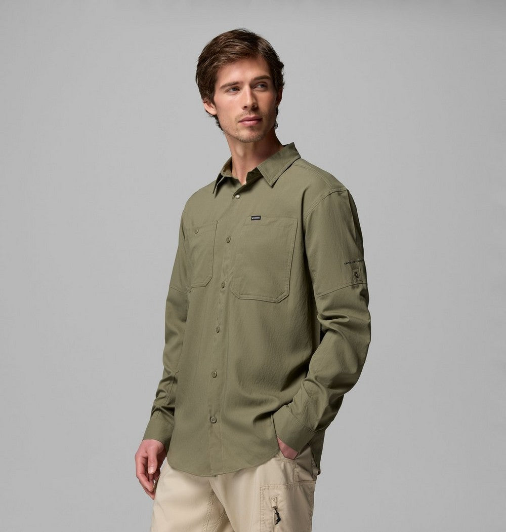 Men's UPF 100 Utility Long Sleeve Shirt - Gray
