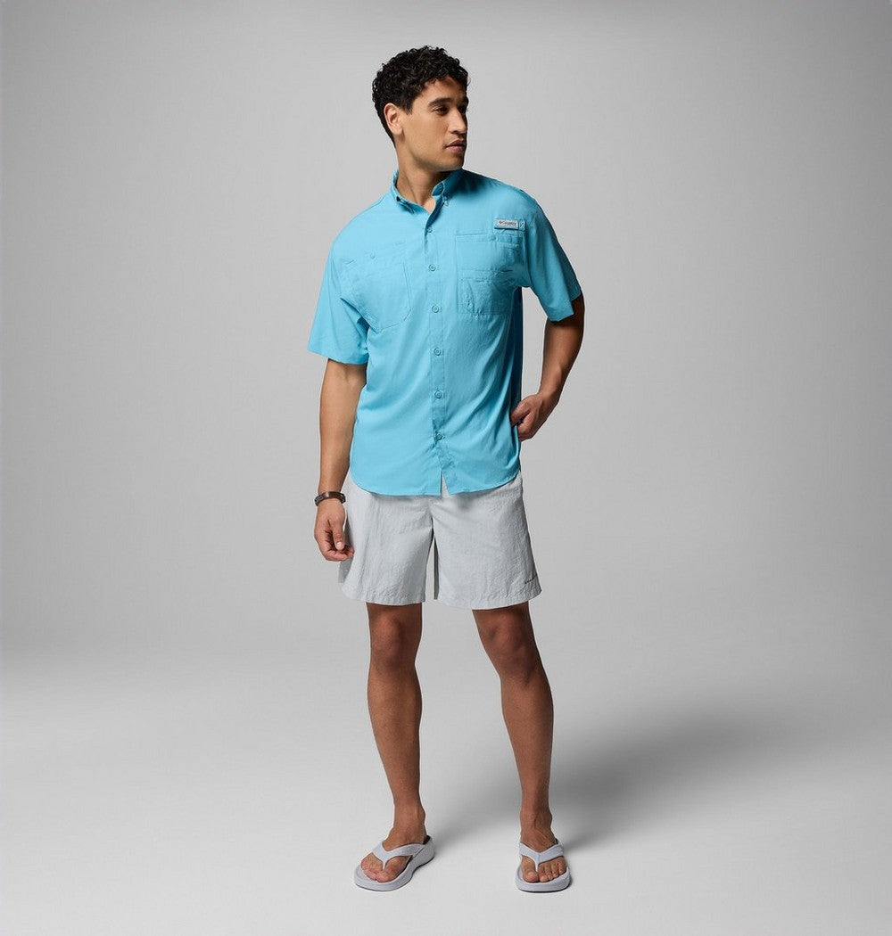 Men's Short-Sleeve Fishing Shirt - Blue