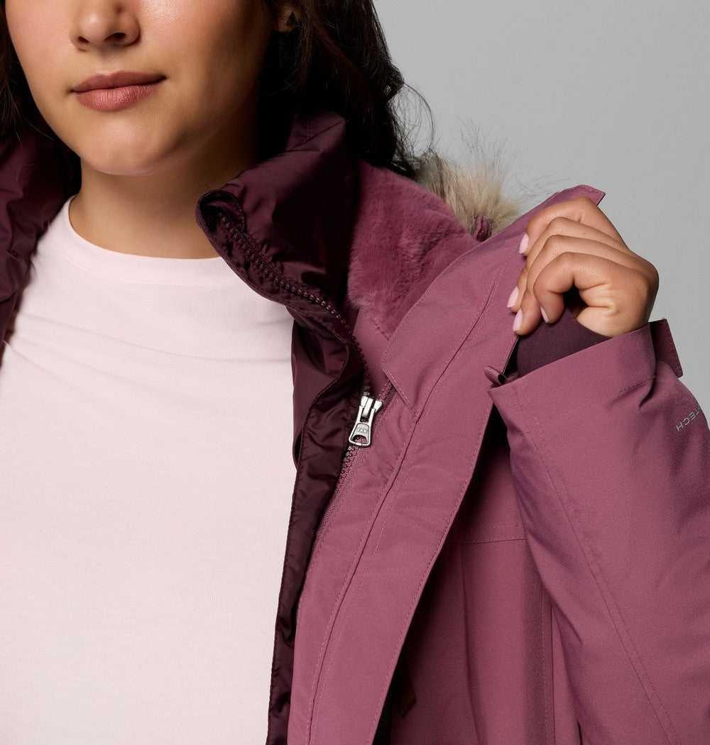 Women's Plus 3-In-1 Hooded Winter Jacket - Green