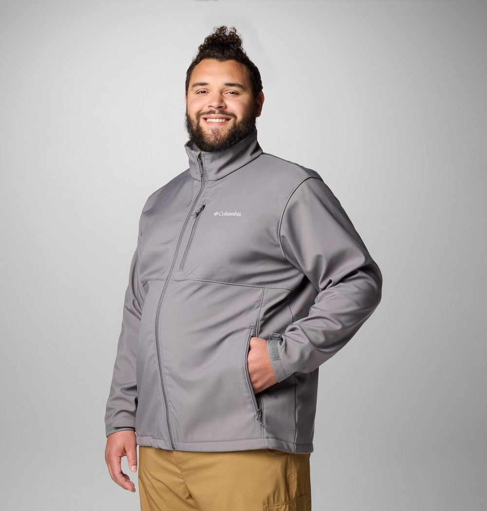 Men's Big Softshell Jacket - Grey