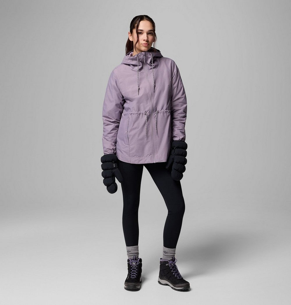 Women's Lightweight Hooded Rain Jacket - Fuchsia