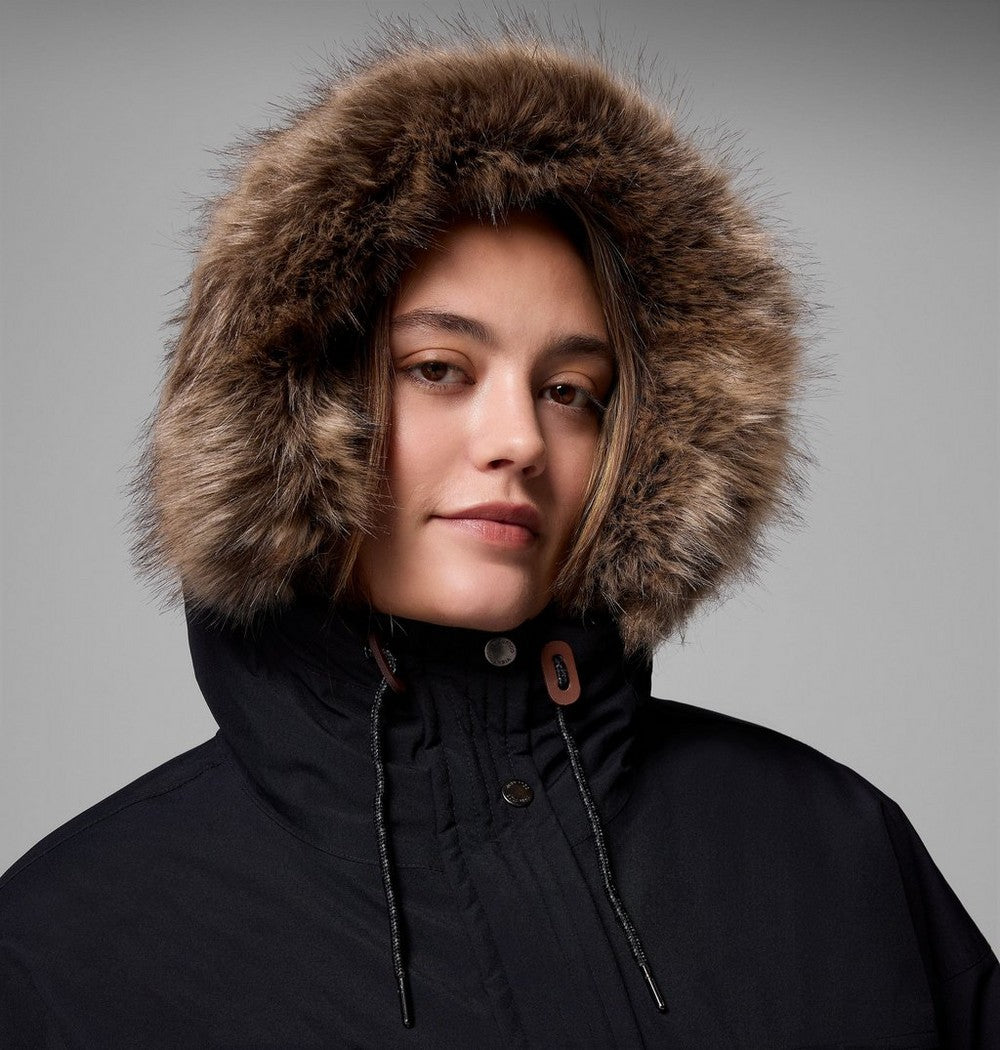Women's Plus 3-In-1 Hooded Winter Jacket - Green