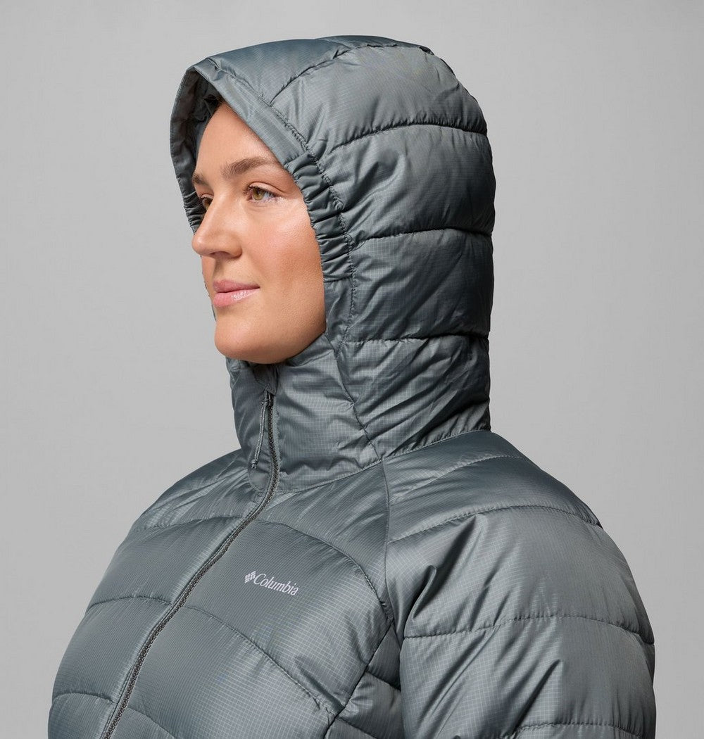Women's Plus Size Insulated Hooded Jacket - Blue