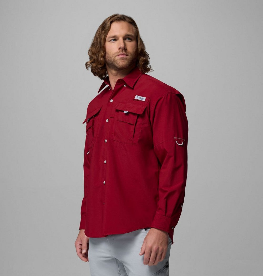 Men's Vented Long-Sleeve Fishing Shirt - Blue
