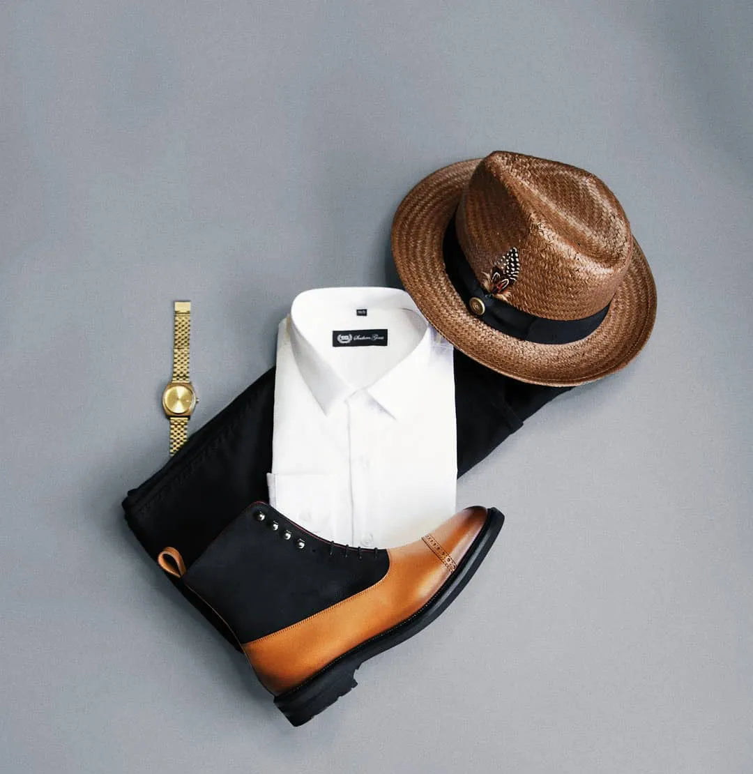 Miller Ranch Straw Trilby Fedora - Coffee