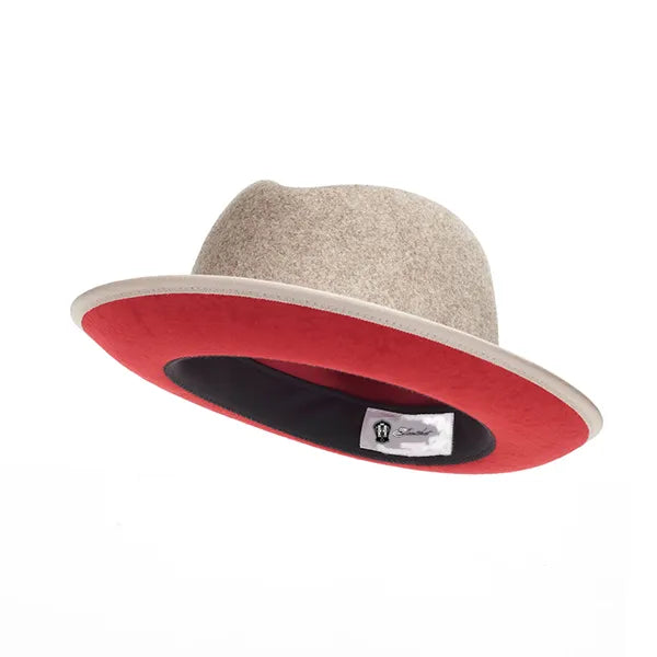 Classic Center-Creased Fedora-King (Mixed Beige)