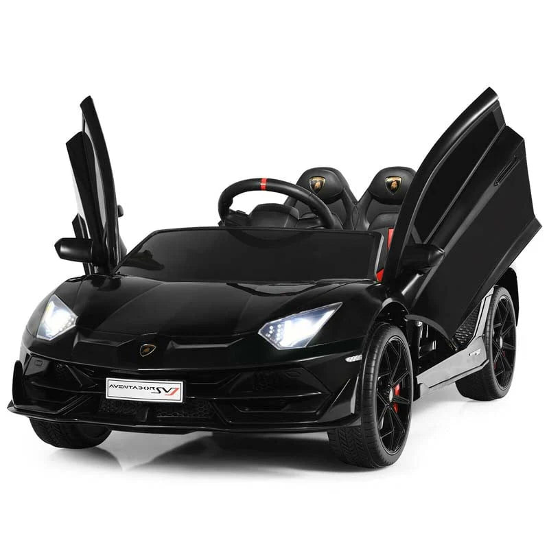 Licensed Lamborghini SVJ Kids Ride-On Car, 12V Battery Powered - Red, White, Black, Green Or Pink