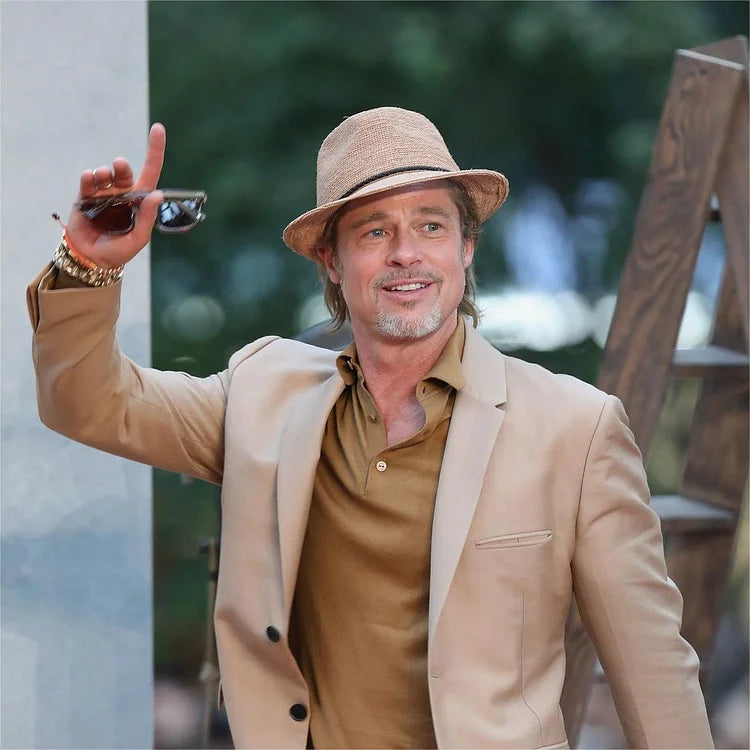  same style!】Can be rolls up for packing- Goorin Bros Morning Glory Raffia Straw Trilby Fedora