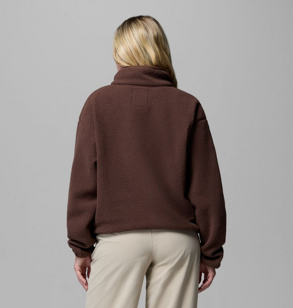 Women's Cropped Half-Snap Fleece Pullover