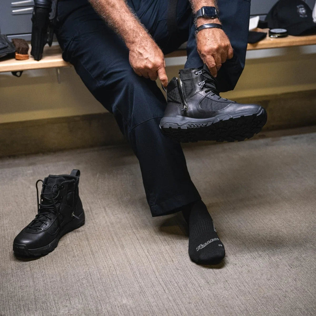 Men's Waterproof Side-Zip Duty Boot - Black