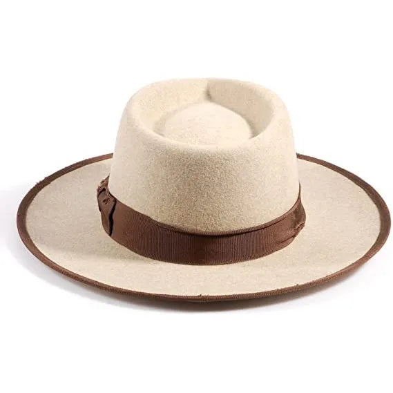 Vintage Lightning Fedora Firm Wool Felt Panama Hat