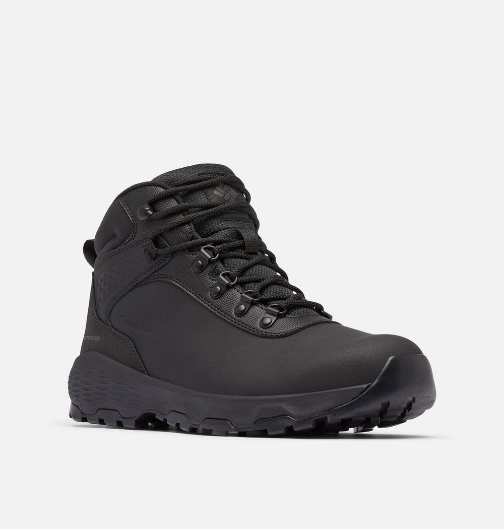 Men's Wide Waterproof Leather Hiking Boot - Black