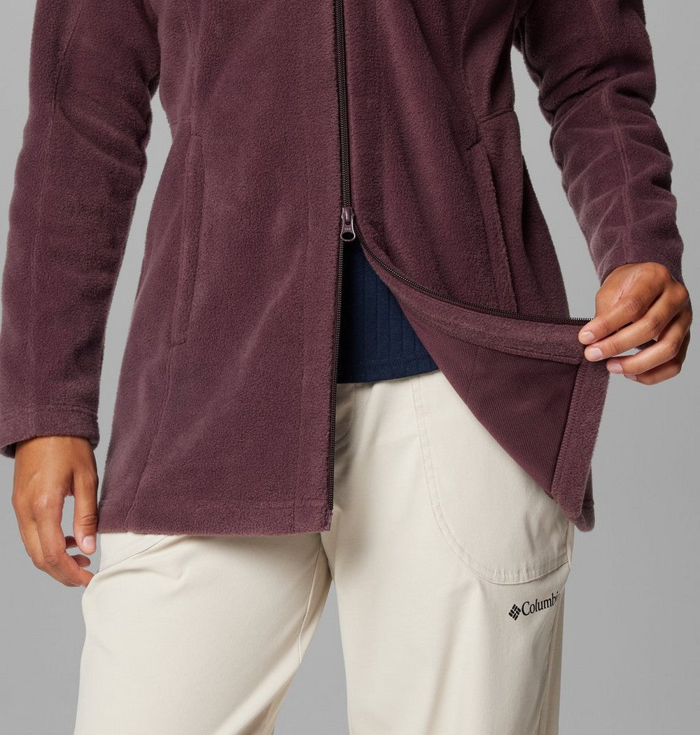 Women's Long Fleece Hoodie - Pink