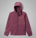 Kids' Hooded Softshell Jacket - Mauve