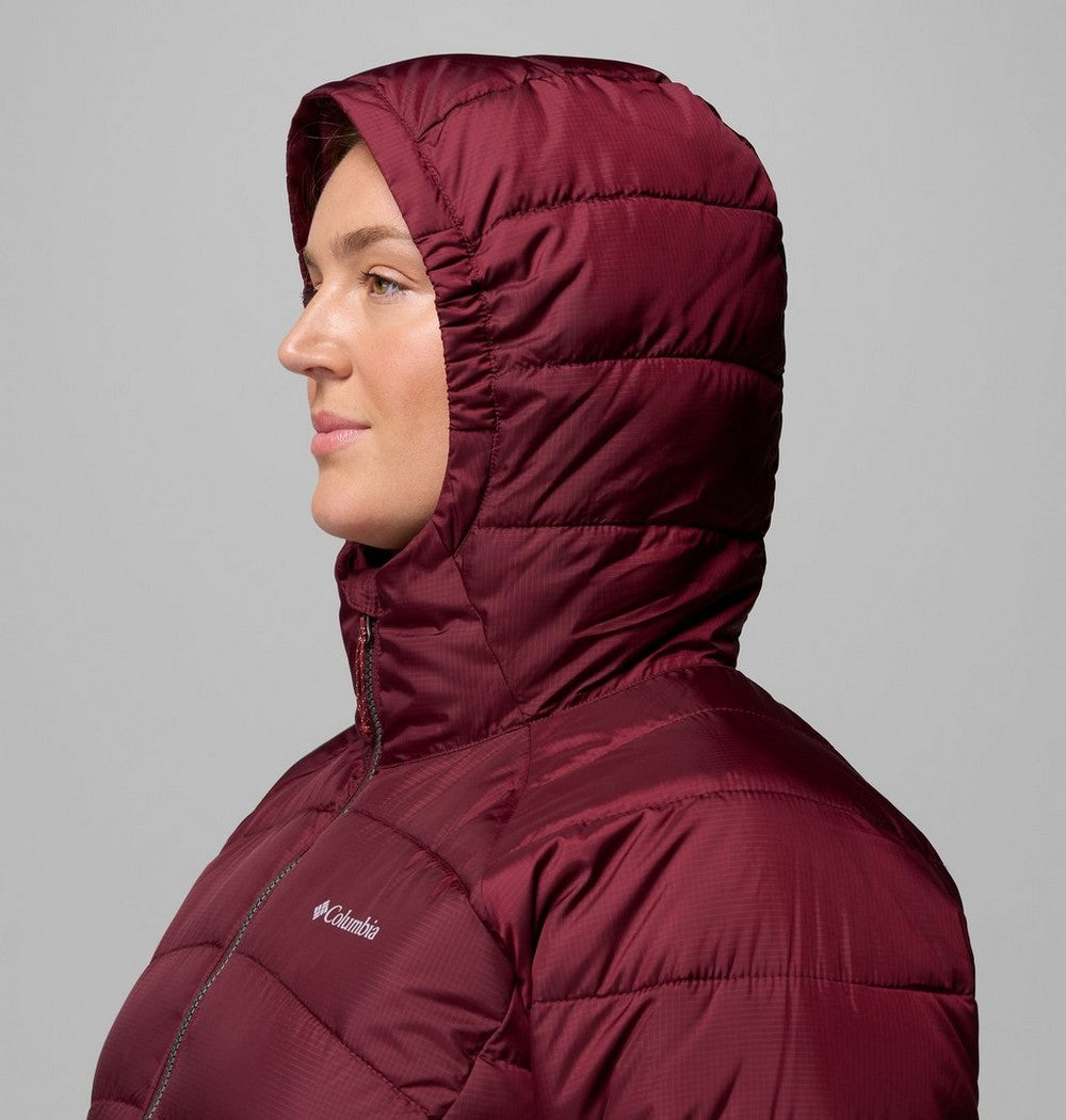 Women's Plus Size Insulated Hooded Jacket - Blue