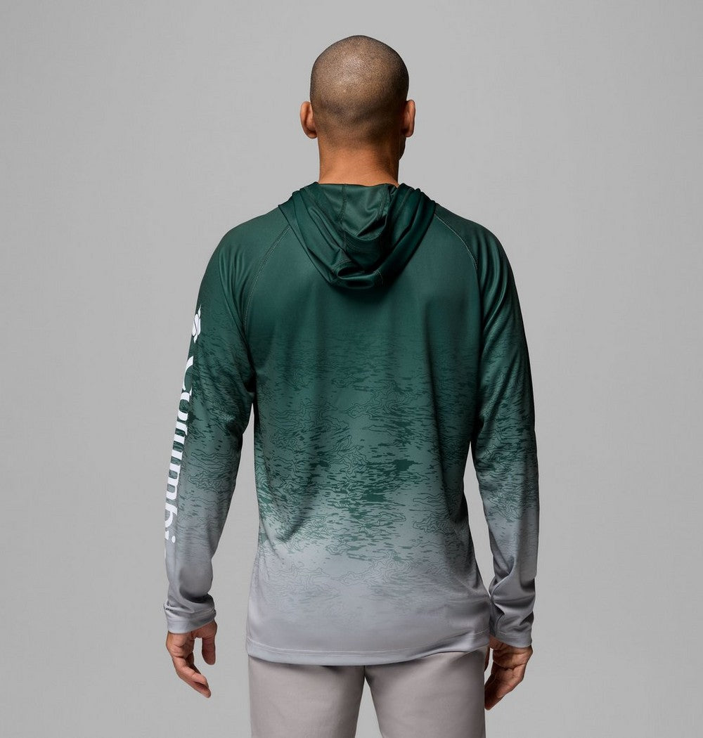 Men's UPF 50 Team Logo Sun Hoodie - Green