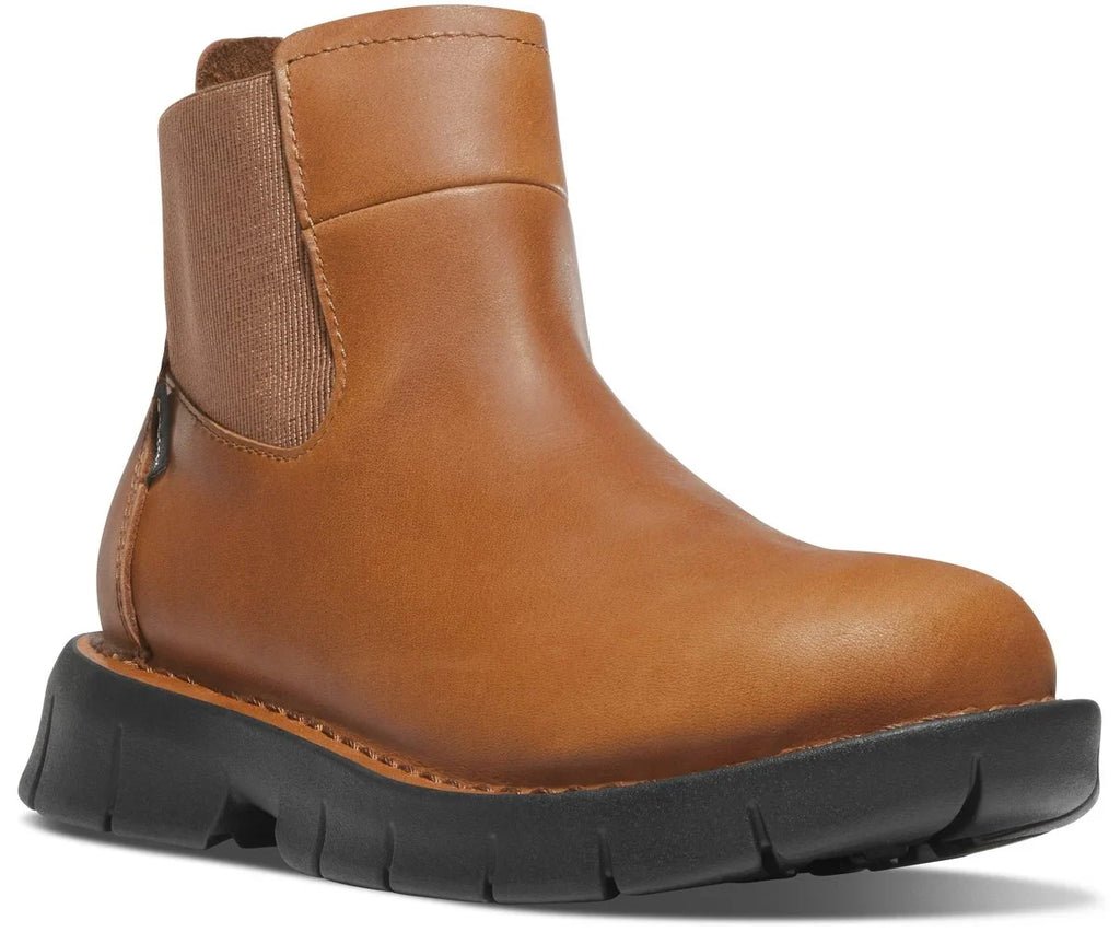 Women's Waterproof Leather Chelsea Boot - Brown