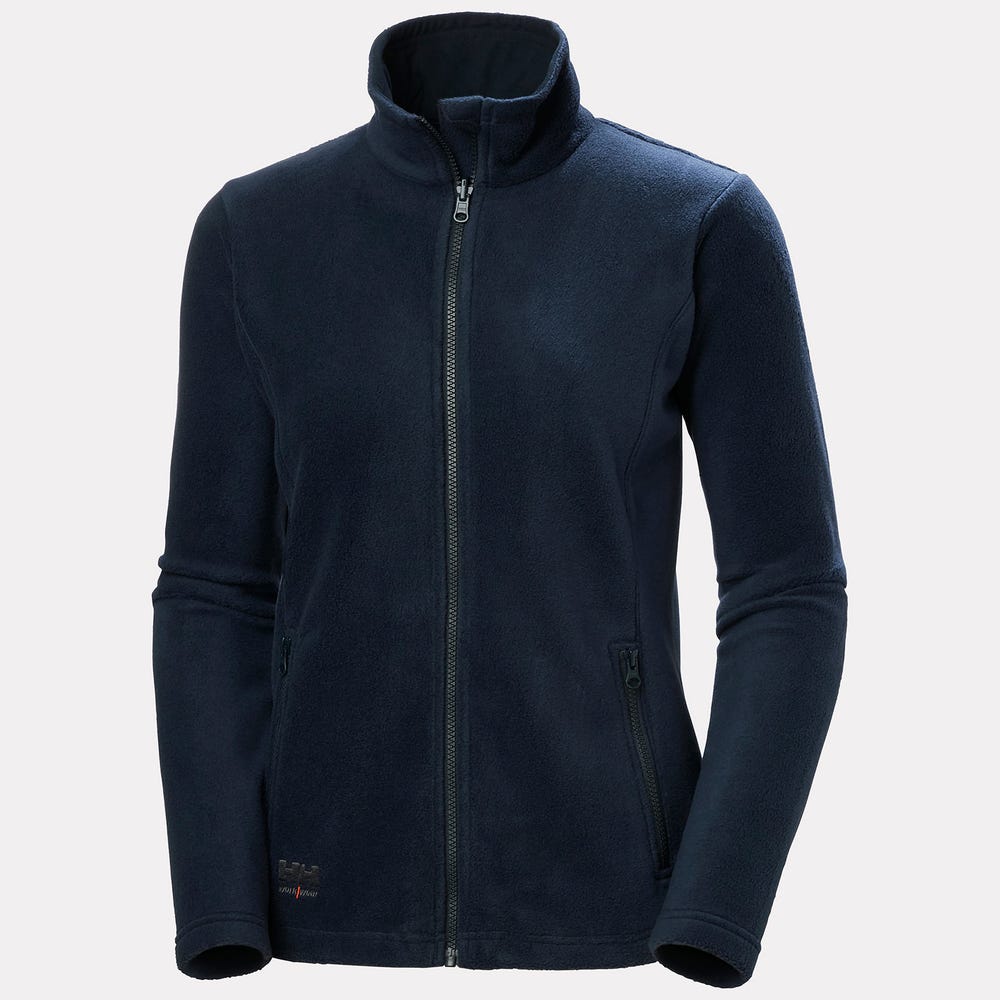 Women's Full-Zip Fleece Work Jacket - Navy