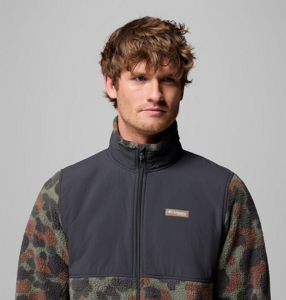 Men's Water-Resistant Sherpa Fleece Jacket - Camo