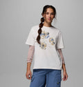 Women's Relaxed Graphic Short Sleeve Shirt - White