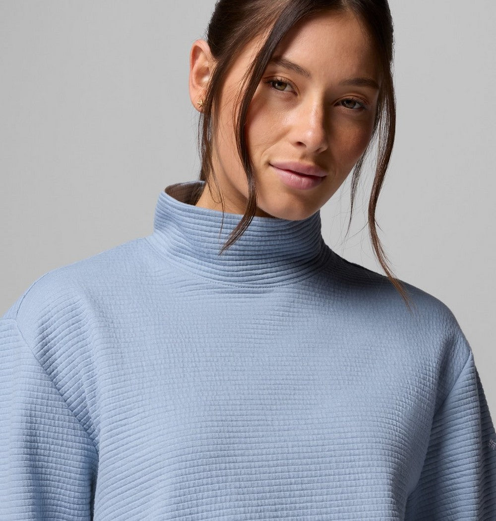 Women's Mock Neck Long Sleeve Shirt - Green