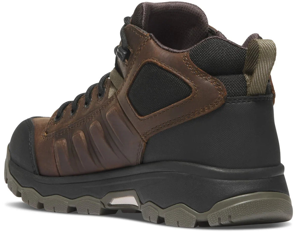 Women's Aluminum Toe Waterproof Work Boot - Brown/Olive